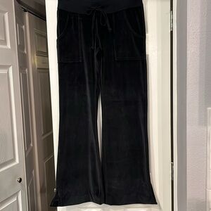 Joie California Black Drawstring Lounge Pants. Feel of velvet. Sz M Comfortable